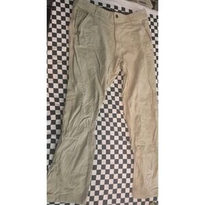 Caterpillar CAT Work Pants Mens 34x32 Khaki Tan Straight Fit Workwear